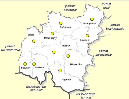 mapa powiat gmina