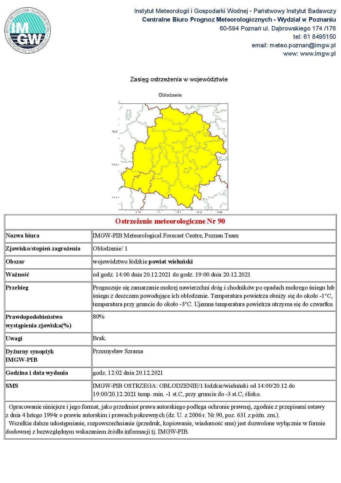 2021 12 20 ostrzezenie meteo