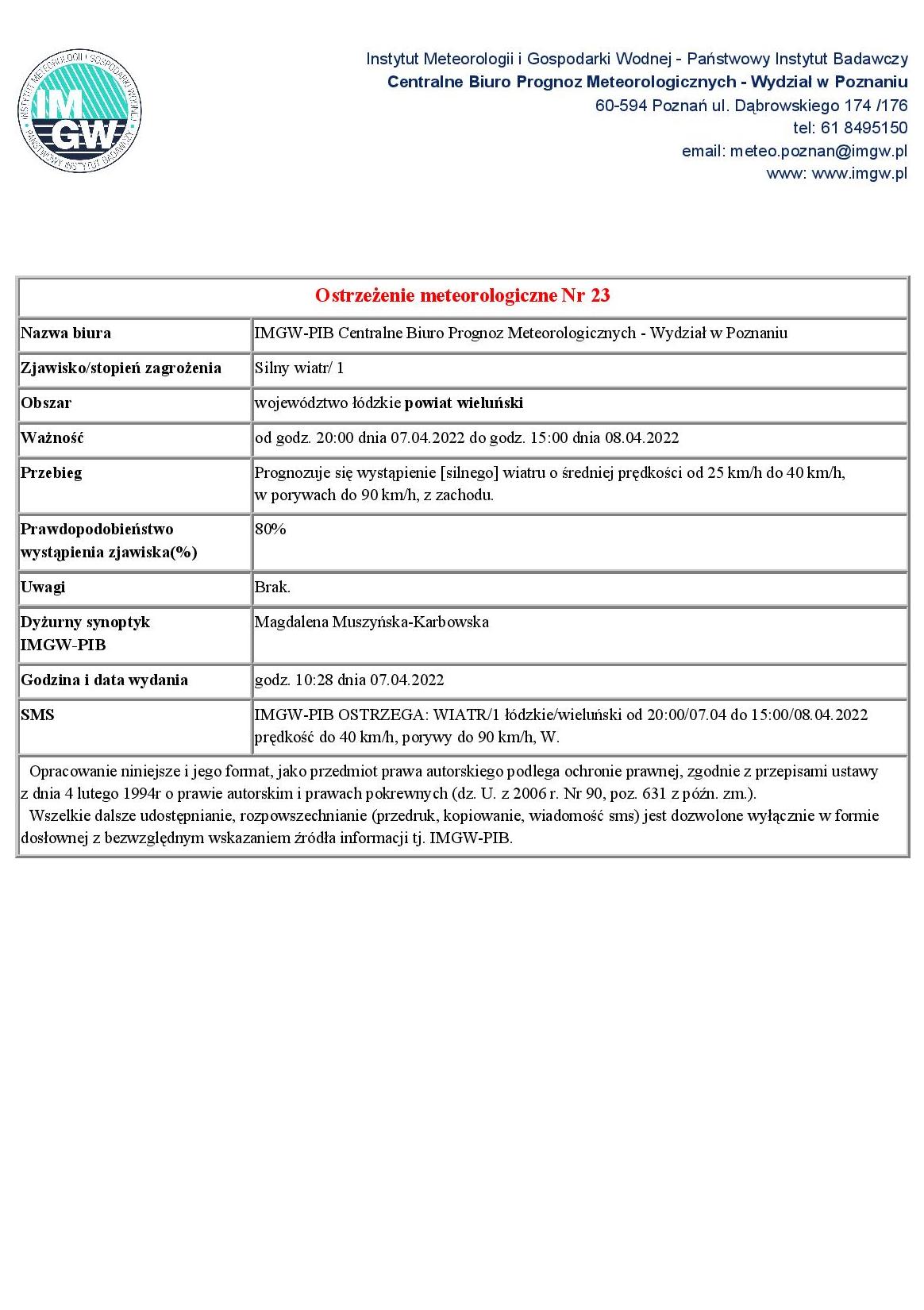 20220407 ostrzezenie meteo