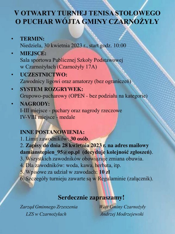 20230422 zaproszenie V turniej