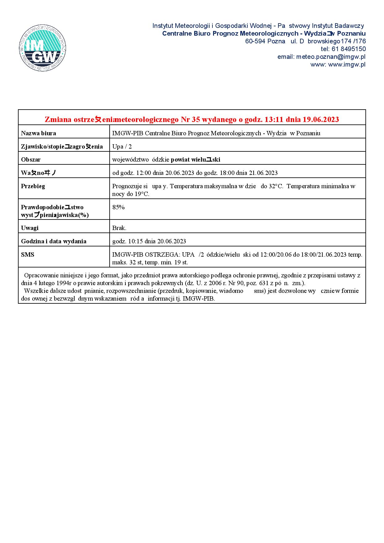 20230620 ostrzezenie meteo