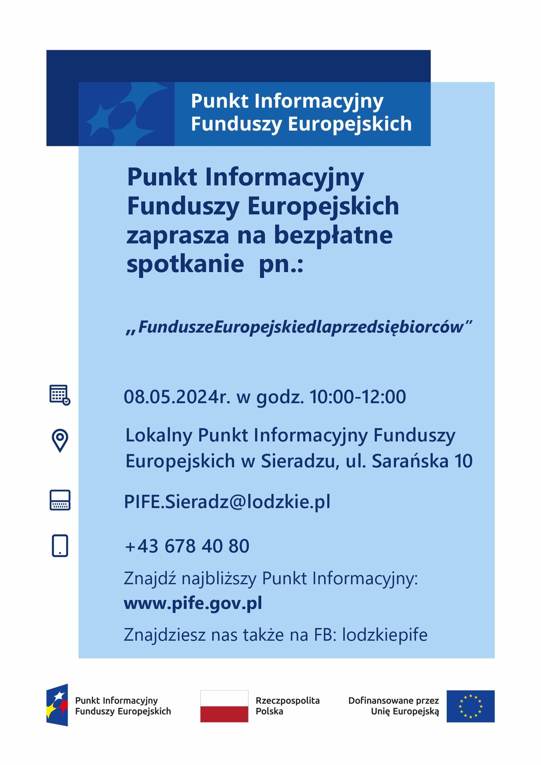 20240427 Plakat Fundusze Europejskie