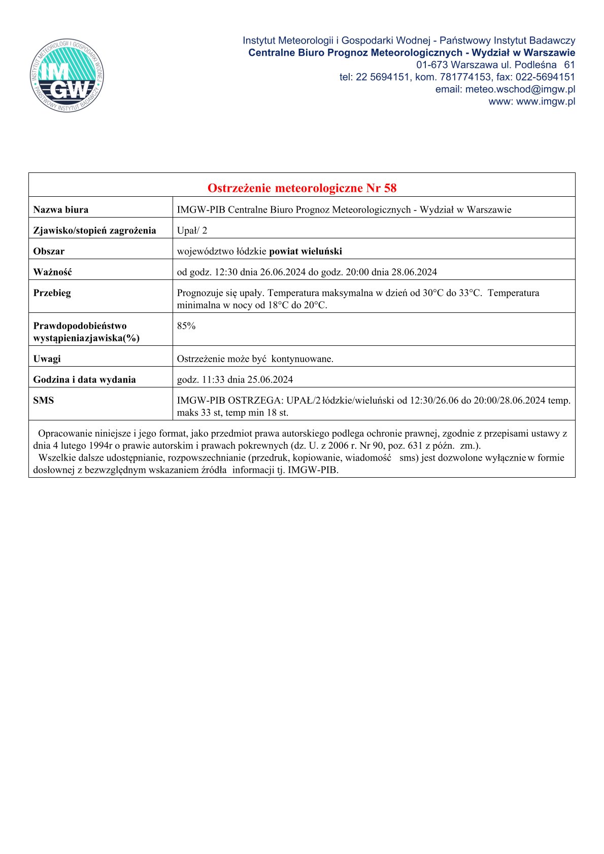 20240625 ostrzeżenie meteo