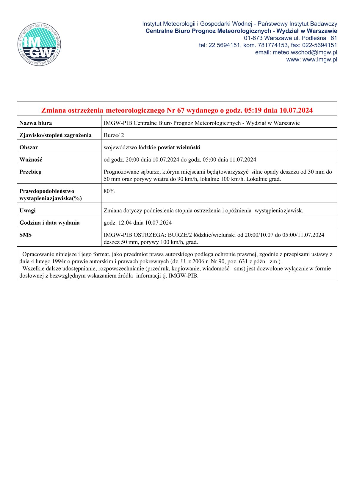 20240710 ostrzeżenie meteo1