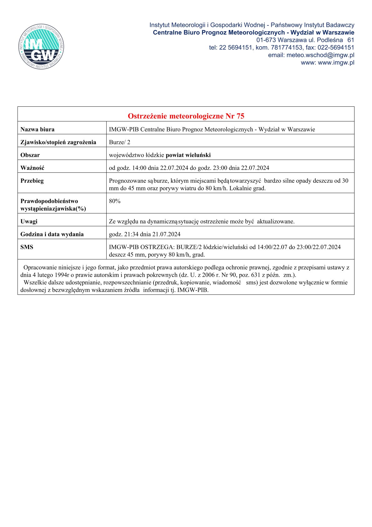 20240722 ostrzeżenie meteo