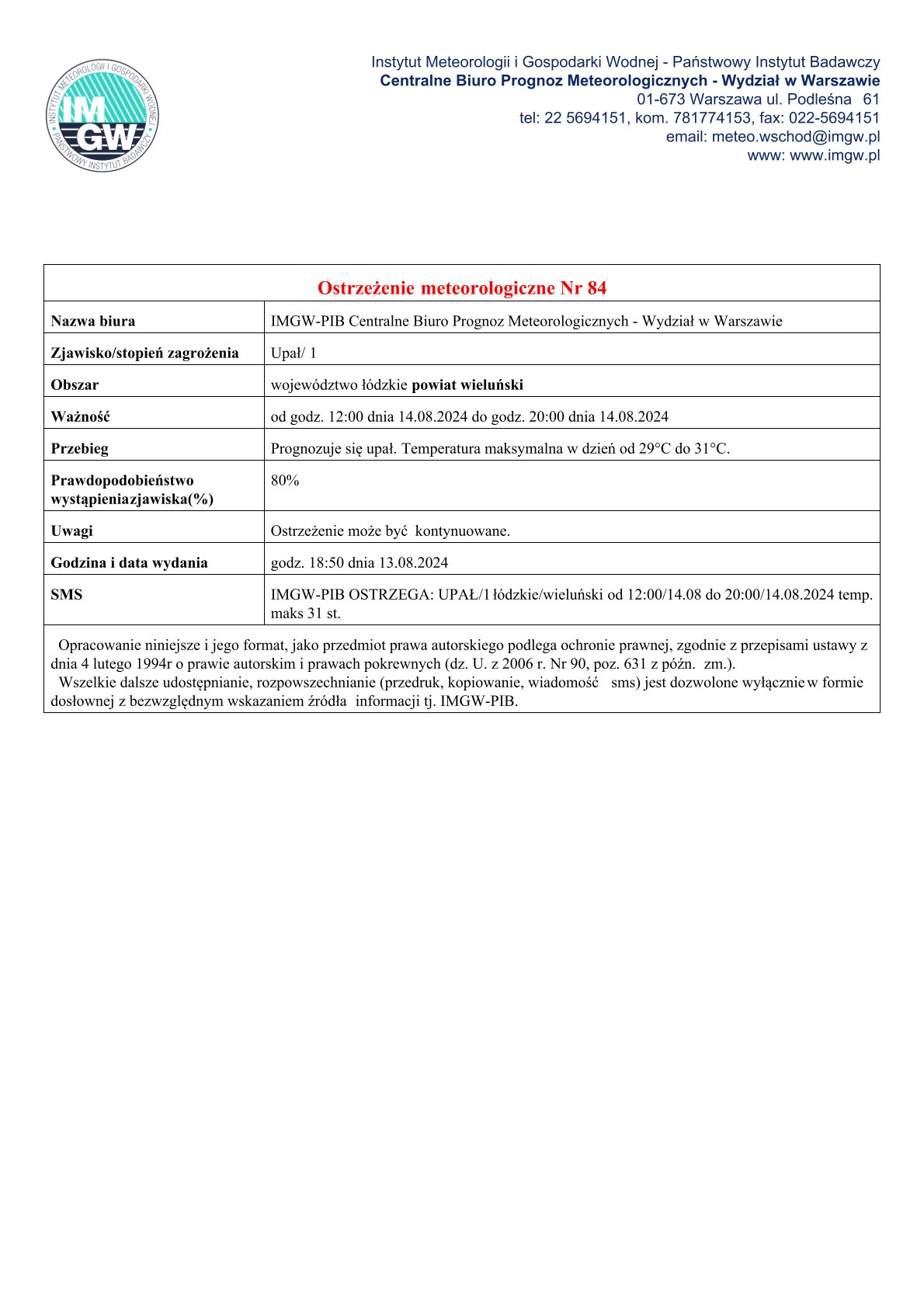 20240814 ostrzeżenie meteo