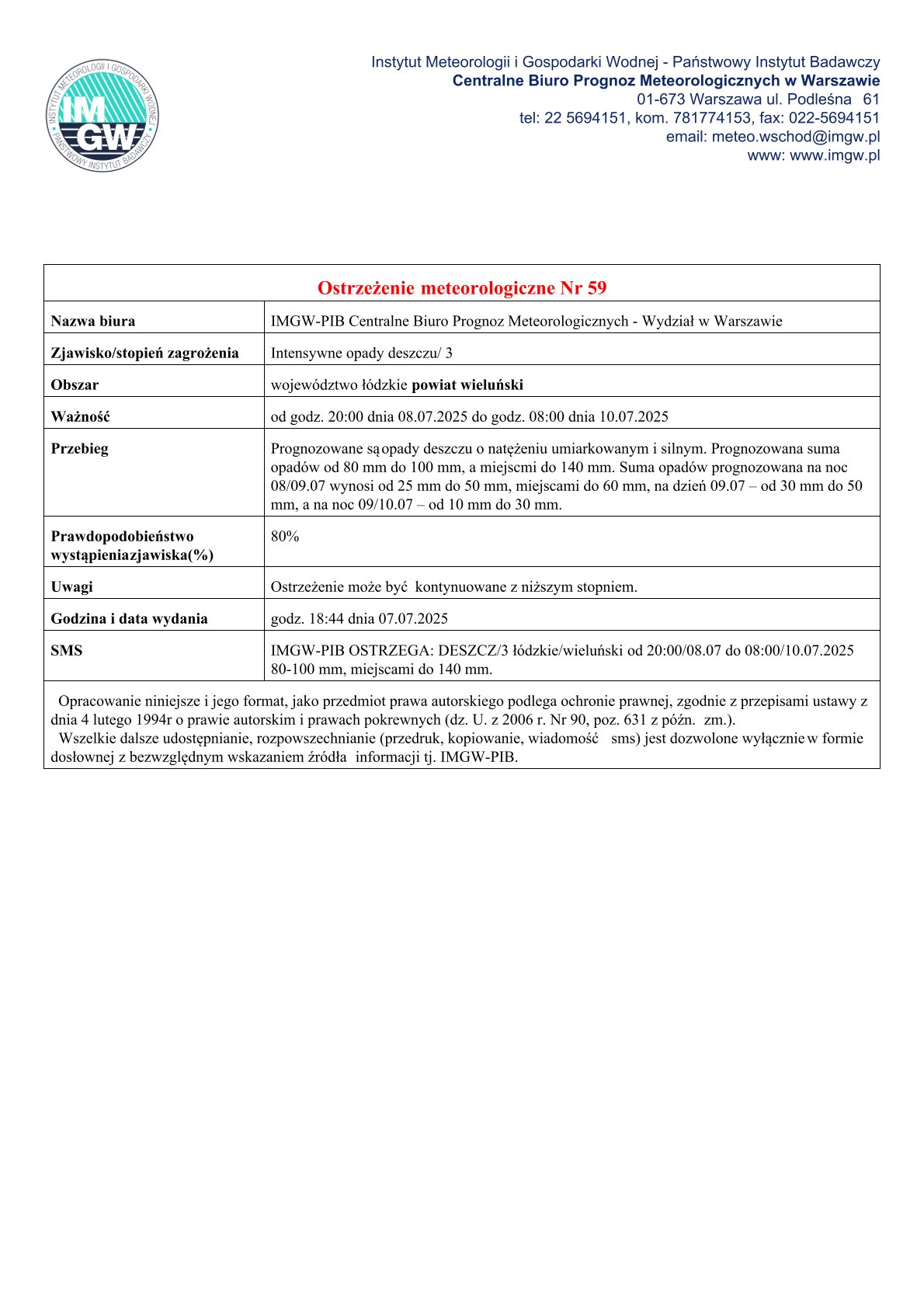 07072025 ostrzeżenie meteo