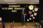 Gala wręczenia stypendiów Wójta Gminy Czarnożyły 2022 r.