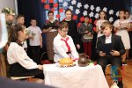 Patriotyczna inscenizacja uczniów szkoły w Łagiewnikach 2021 r.