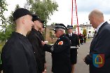 Przekazanie i poświęcenie sztandaru dla Ochotniczej Straży Pożarnej w Stawie 2025 r.
