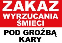 logo zakaz wyrzucania odpadod